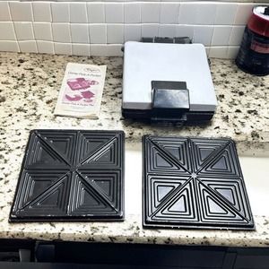 Dazey Pick A Pocket Plus Snack Maker w/ Extra Plates